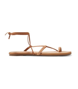 Tkees + Jo Suede and Leather Sandals