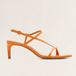 Mango + Leather Strap Sandals
