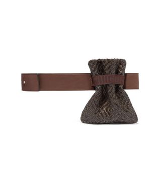 TL-180 + Fazzoletto Convertible Woven Leather Belt Bag