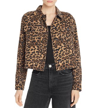 AQUA + Cheetah-Print Jacket
