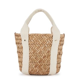 Kayu + Colbie Mini Woven Straw Basket Bag
