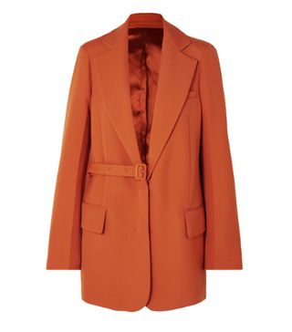 Joseph + Gemina Grain de Poudre Wool-Blend Blazer