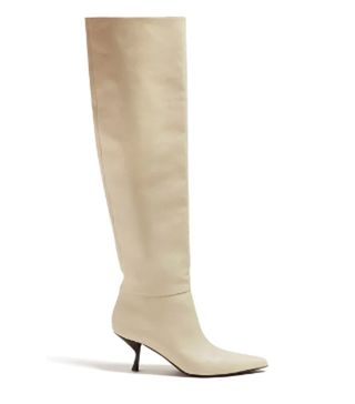 The Row + Bourgeoise Knee-High Leather Boots