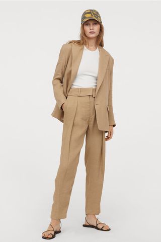 H&M + Linen-Blend Pants