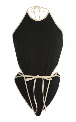 Lisa Marie Fernandez + Piping-Detailed One-Piece Swimsuit
