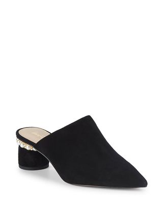 Lord & Taylor + Dani Leather Point-Toe Mules