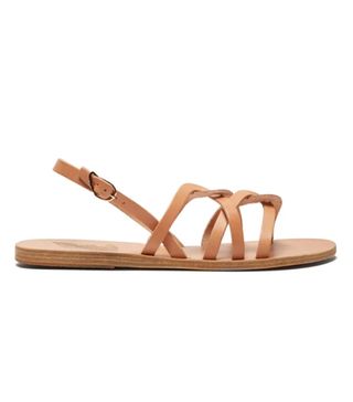 Ancient Greek Sandals + Schinousa Entwining Leather Slingback Sandals
