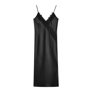 Topshop + Lace Satin Slip Dress