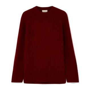 J.Crewe + Verde Ribbed-Knit Cashmere Sweater