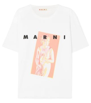 Marni + Printed Cotton-Jersey T-Shirt