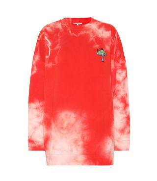 Ganni + Isoli Tie-Dye Cotton Sweatshirt