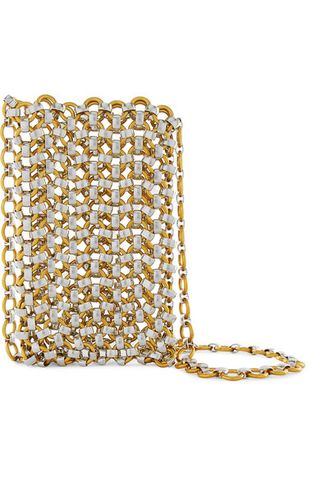 Laura Lombardi + Gold and Silver-Tone Clutch