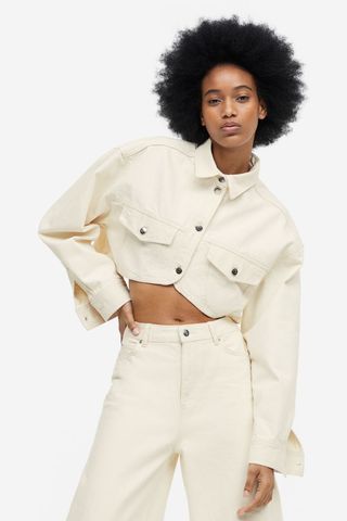 H&M + Cropped Denim Jacket