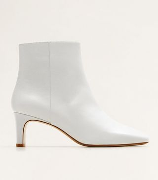 Mango + Leather Ankle Boots