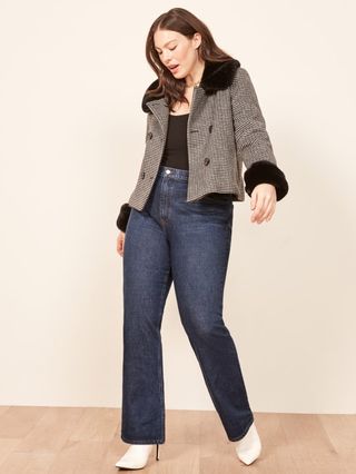 Reformation + Candice High Bootcut Jean Es