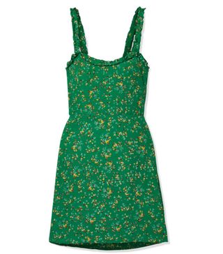 Faithful the Brand + Esther Ruffle-Trimmed Floral-Print Crepe Mini Dress