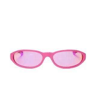 Balenciaga + Neo Oval-Frame Acetate Sunglasses
