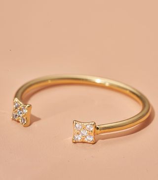 Erth Jewelry + Shimmering Star Open Ring