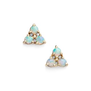 Wwake + Triangle Opal Earrings