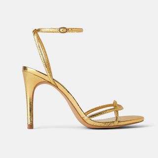Zara + High-Heel Sandals with Thin Straps