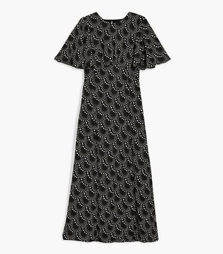 Topshop + Star Angel Sleeve Midaxi Dress