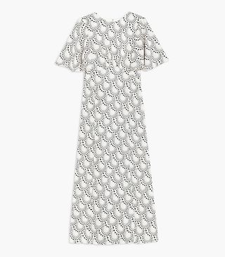 Topshop + Star Print Angel Sleeve Midi Dress