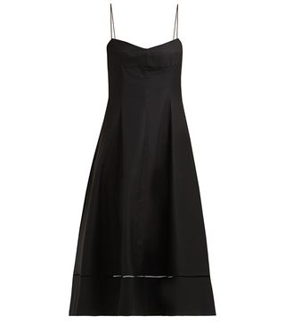 Khaite + Isabella Sleeveless Cotton-Twill Dress