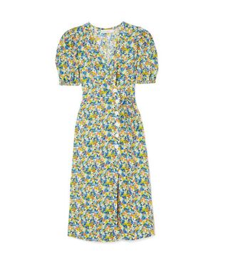 Faithfull the Brand + Marta Floral-Print Crepe Wrap Midi Dress