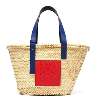 Loewe + Medium Woven Basket Bag