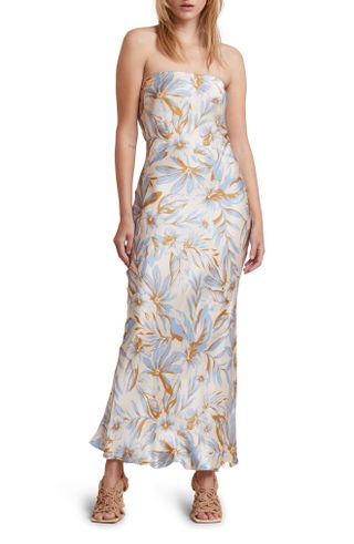 Bec + Bridge + Stella Strapless Floral Print Maxi Dress