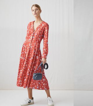 Arket + Floral Jersey Dress