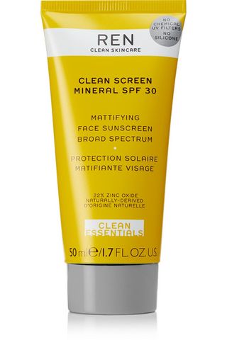 REN Clean Skincare + Clean Screen Mineral Mattifying Face Sunscreen SPF 30