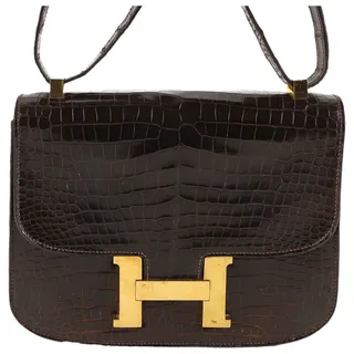 Hermès + Constance Exotic Leathers Handbag