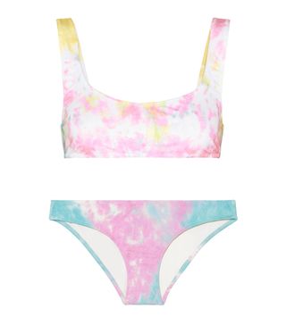 Solid & Striped + Re/Done + The Elle Tie-Dyed Bikini Top