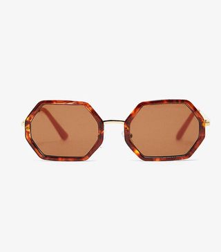 Zara + Hexagonal Sunglasses