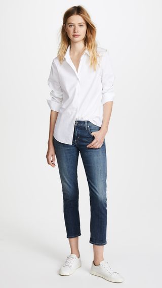 Citizens of Humanity + Emerson Slim Boyfriend Ankle Jeans