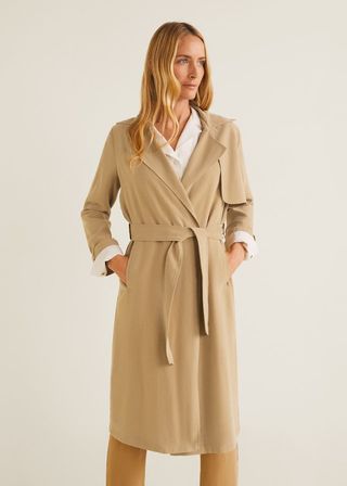 Mango + Classic Trench With Bows