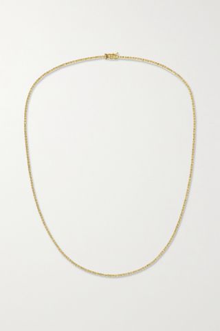 Stone and Strand + 14-Karat Gold Diamond Necklace
