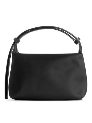 Arket + Leather-Detailed Crossbody Bag