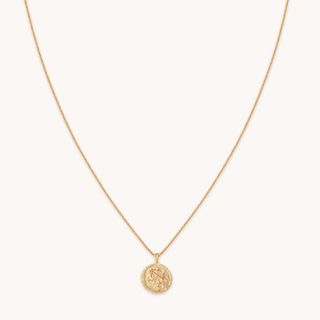 Astrid & Miyu + Libra Zodiac Pendant Necklace in Gold