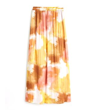 Mango + Tie-Dye Pleated Skirt