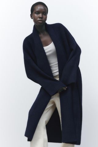 Zara + Soft Knit Open Coat
