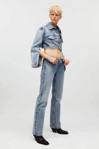Kaia x Zara + Straight Jeans