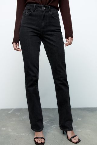 Zara + Mid Rise Ankle Flare Z1975 Jeans