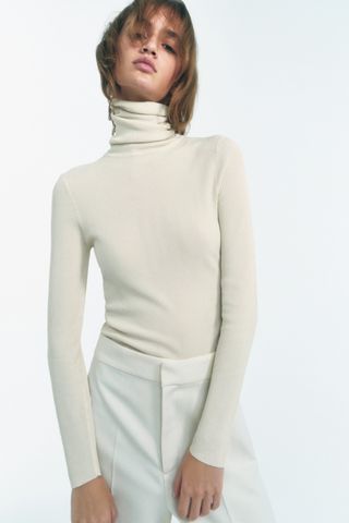 Zara + Basic Extrafine Knit Sweater
