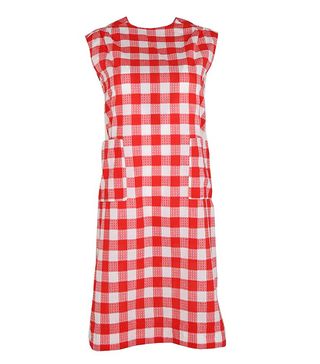 Vintage + Red and White Gingham Sun Dress
