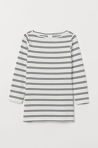 H&M + Boat-Neck Jersey Top