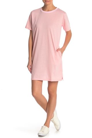 Cotton Emporium + Solid T-Shirt Pocket Dress