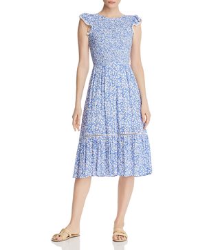 Lost and Wander + Pick Me Smocked Floral Midi Dress