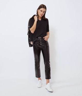 BLDWN + The Parket Leather Pant in Black